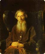 Vasily Perov The Portrait of Vladimir Dal Sweden oil painting artist